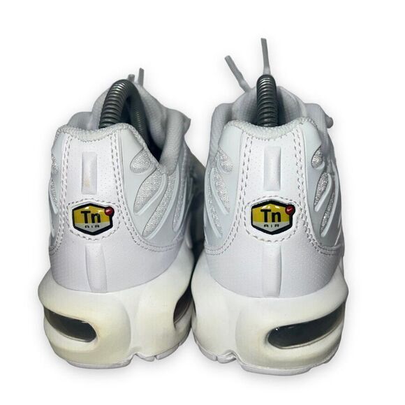 Nike Air Max Plus GS 'White Metallic Silver' AR1852-100 Youth 4.5 Women's 6 - Picture 5 of 12